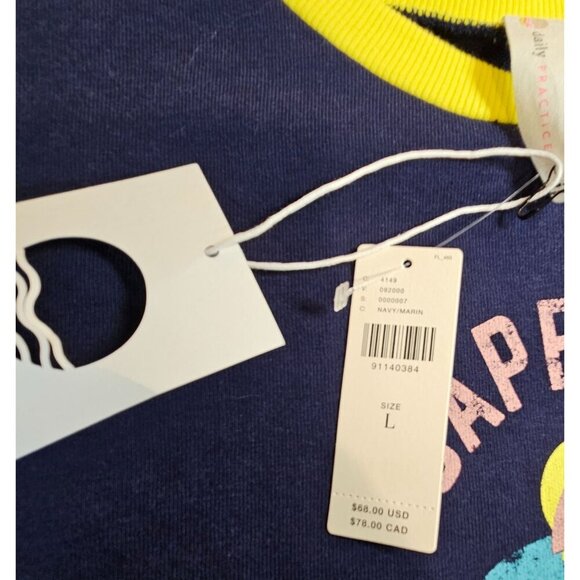 Anthropologie Daily Practice Womems M shrunken Vintage Sweatshirt Tee NWT - Picture 10 of 14